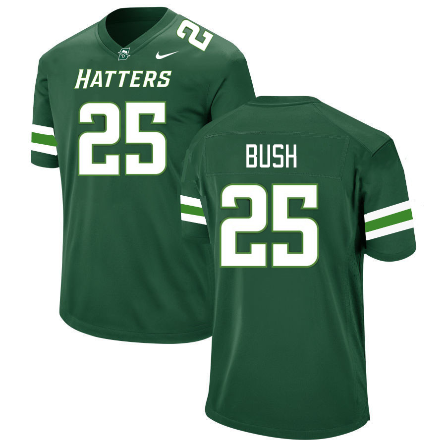 Men-Youth #25 Brandon Bush Stetson Hatters 2023 College Football Jerseys Stitched-Green